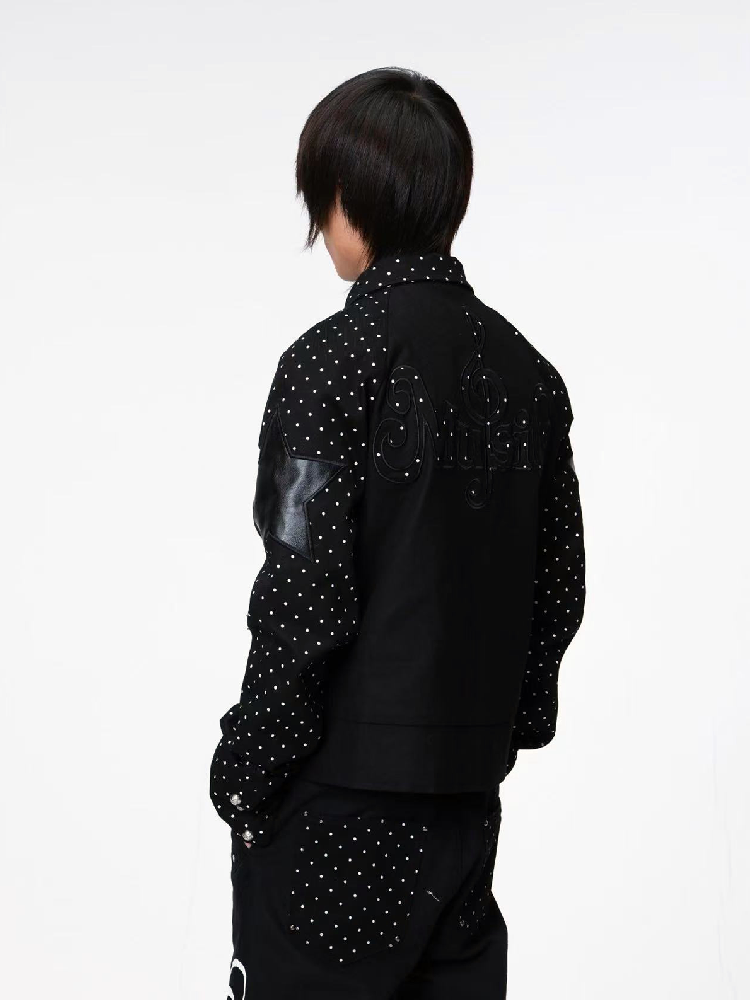 Retro Polka Dot Applique Jacket【s0000018208】