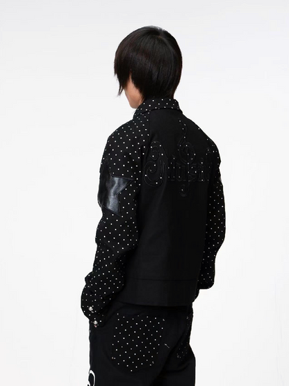Retro Polka Dot Applique Jacket【s0000018208】