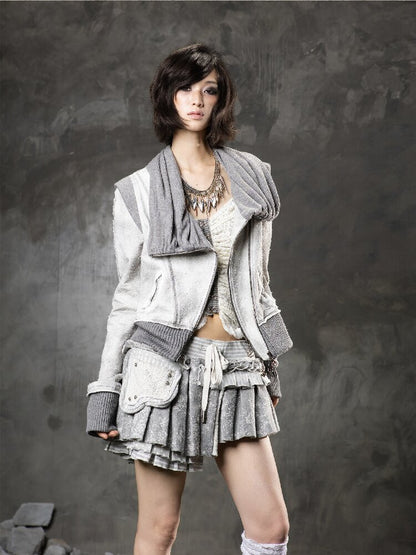 Stacked Collar Sweatshirt Jacket【s0000015952】
