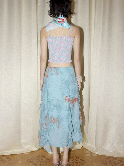 Wallpaper High Waist Skinny Skirt【s0000012269】