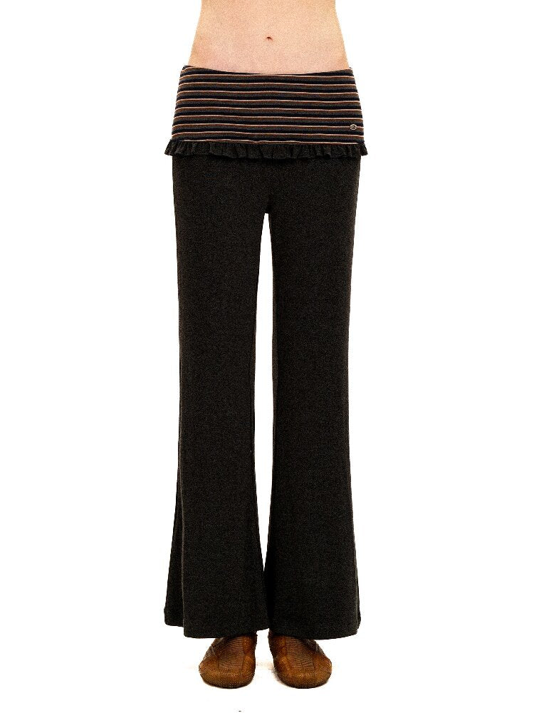 Contrasting Stripe Lace Trousers【s0000016120】