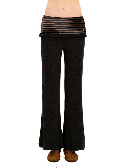 Contrasting Stripe Lace Trousers【s0000016120】