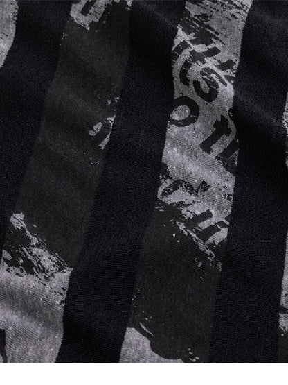 Bat Striped Graffiti Loose T-Shirt【s0000016215】