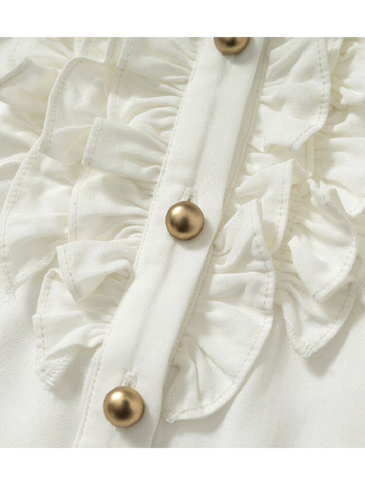 Medieval Ruffled Halter Camisole Top【s0000017235】