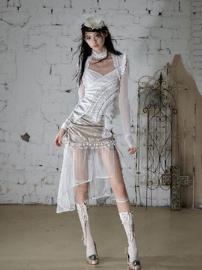 French Palace Satin Mermaid Skirt【s0000017238】