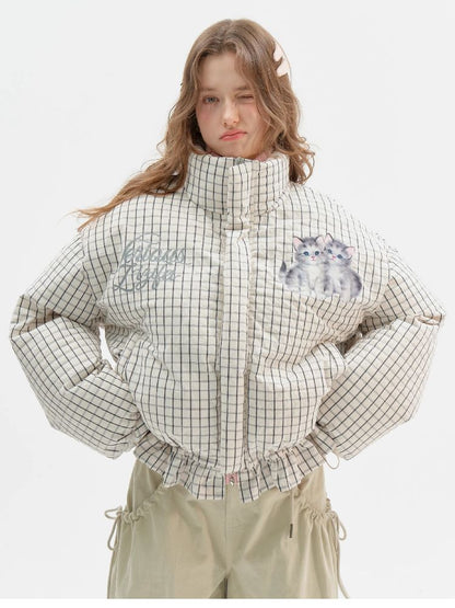 Short Thickened Cat Drawstring Jacket【s0000011505】