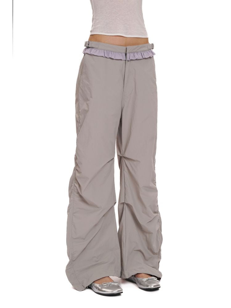 Natural Pleated Leisure Pants Sweat Suit【s0000012519】