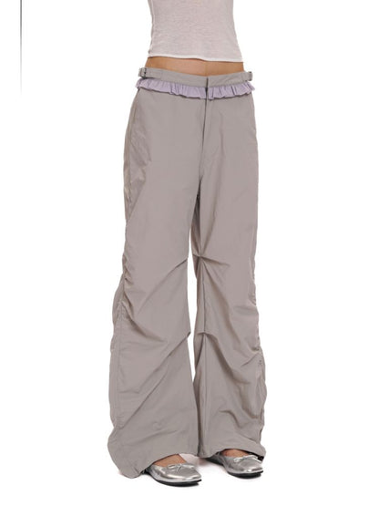 Natural Pleated Leisure Pants Sweat Suit【s0000012519】