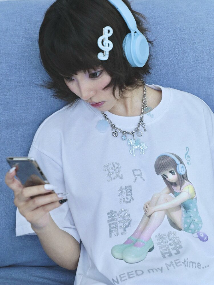 Sparkling Print Short Sleeve Tee【s0000017130】