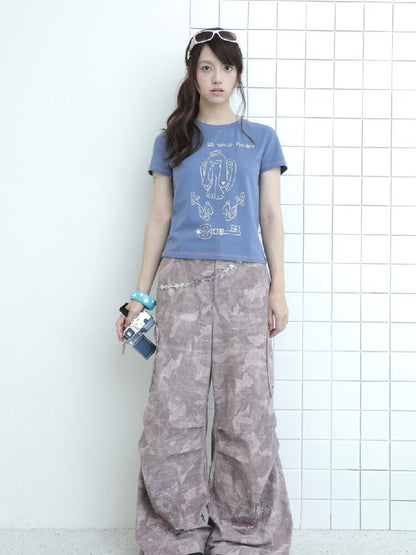 Millennium Navy Angel Rabbit T-shirt【s0000017474】