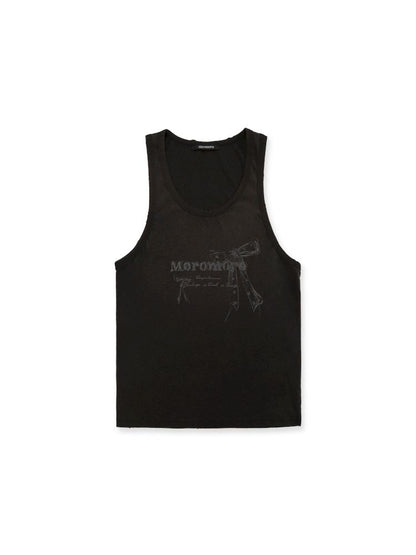 Loose work style sleeveless undershirt tops【s0000012502】