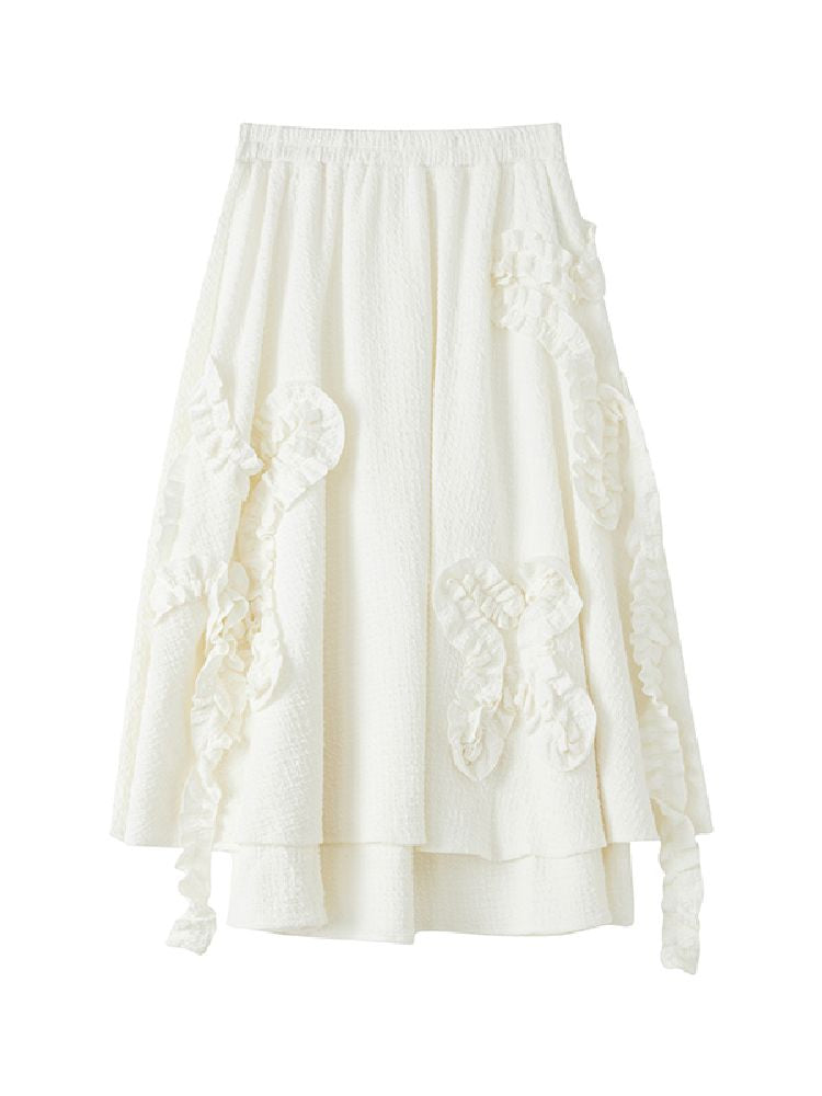 Butterfly Plate Flower Halter Skirt【s0000011642】