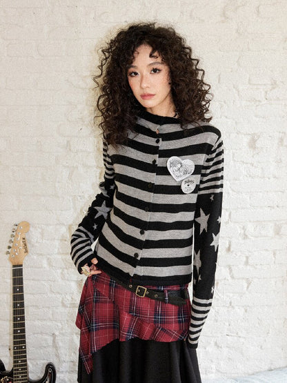 Classic Cut Star Knit Cardigan【s0000017900】