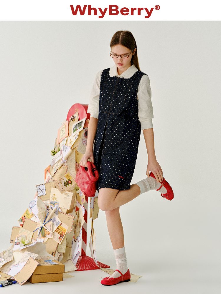 Polka Dot Sleeveless Dress【s0000011964】