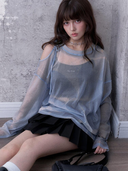 Mesh Cover-Up Summer T-Shirt【s0000017868】