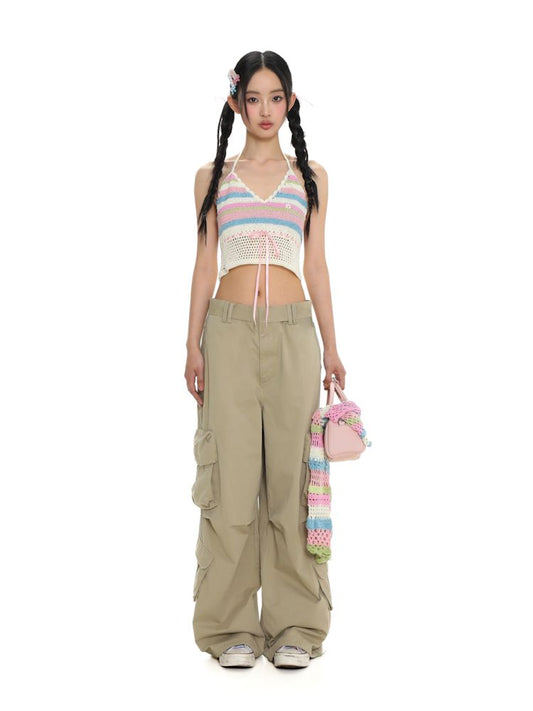 Ribbon Lace Hanging Neck Camisole【s0000008645】