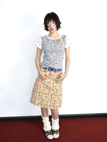 Wooden Pony Star Stretch Short Top【s0000018676】
