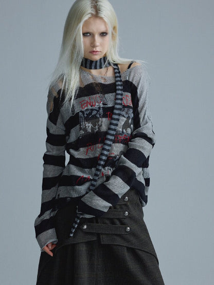 Deconstructed Napoleon Midi Skirt【s0000018552】