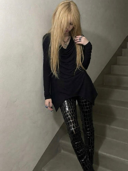 Swing Collar Irregular Wool Sweater【s0000019005】