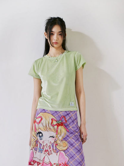 Velvet Cherub Hot Drill Short Sleeve T-Shirt【s0000012449】