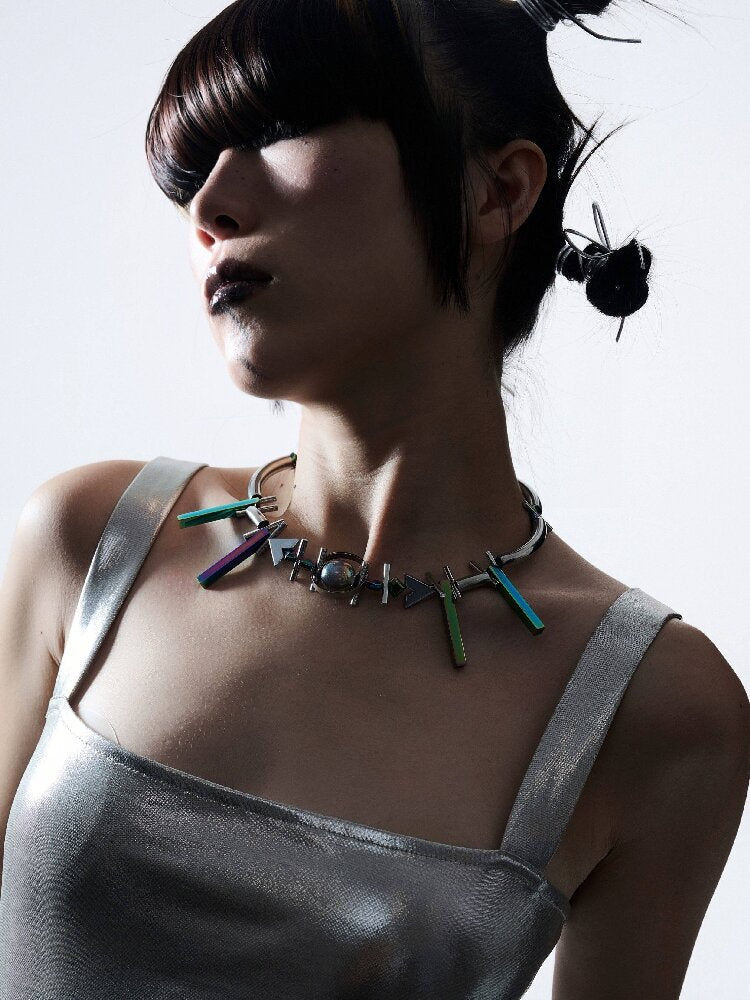 Gem Pharaoh Heavy Futurist Choker【s0000018821】