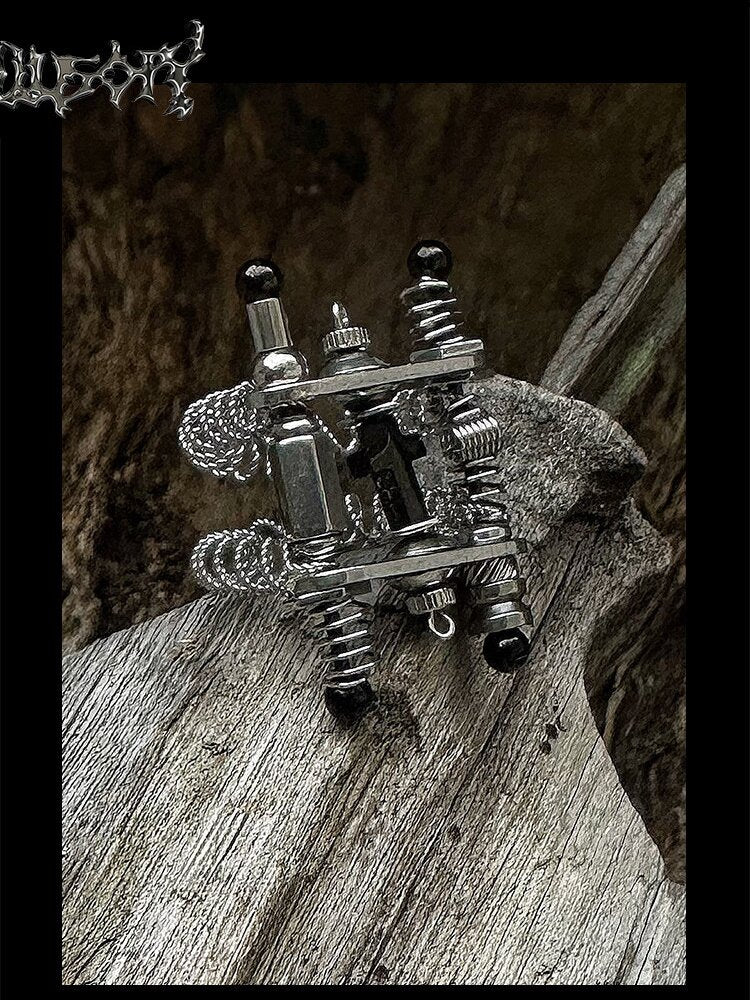 Handcore Punk Style Spring Ring【s0000018887】
