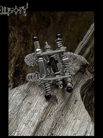 Handcore Punk Style Spring Ring【s0000018887】