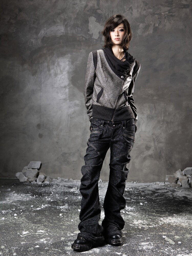 Pile Collar Leather Jacket【s0000015957】