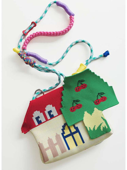 Red House Cherry Tree Knit Crossbody Bag【s0000014826】