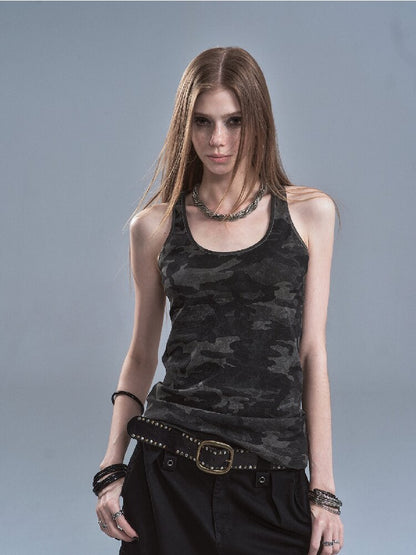 Back Line Camo Slim I-line Vest【s0000016900】