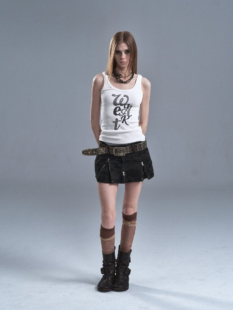 Leopard Print Pit Texture Vest【s0000016641】