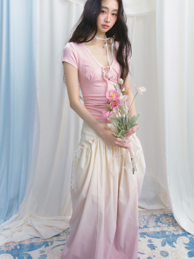 High-Waisted Half-Length Skirt【s0000012144】