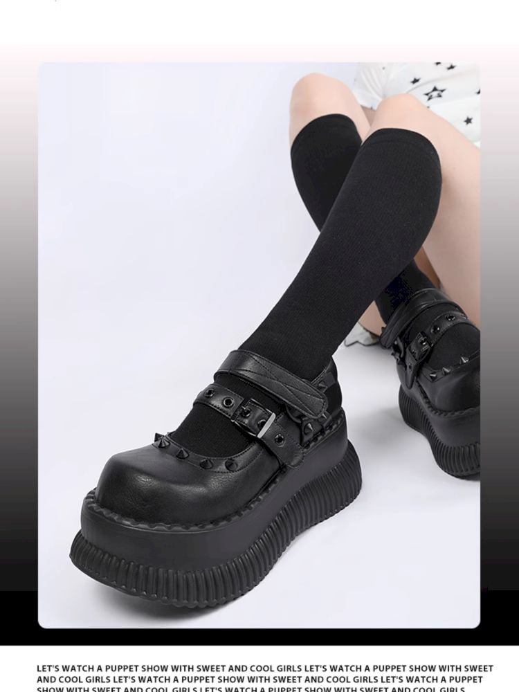 Mary Jane height increase small leather shoes【s0000013357】