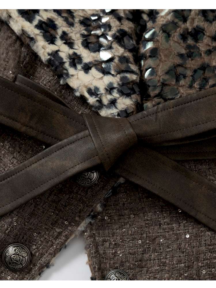 Chanel-Style Reversible Fleece Coat【s0000014462】