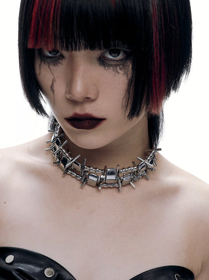 Illusory Heavy Duty Punk Choker Chain【s0000018814】