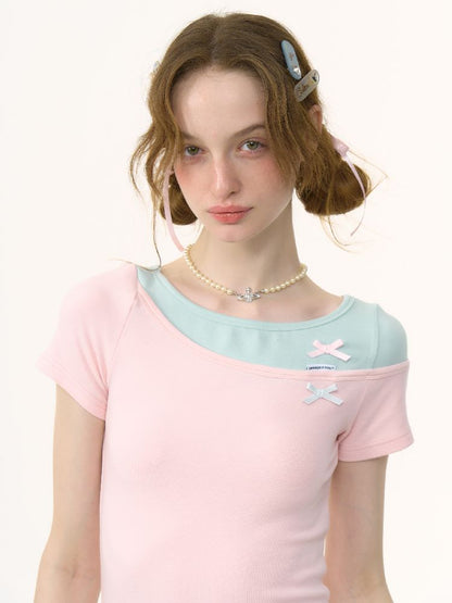 Round Neck Short Sleeve T-shirt【s0000012242】