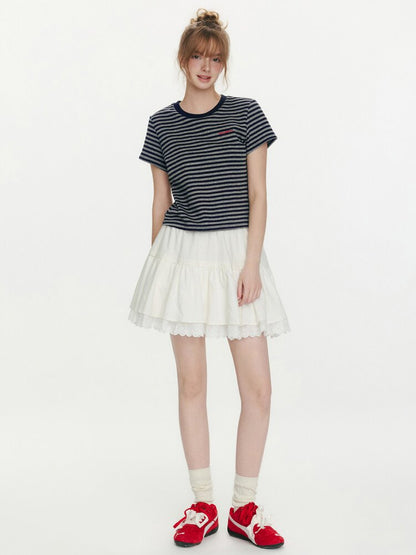 Midsummer Vintage Striped T-Shirt【s0000015684】