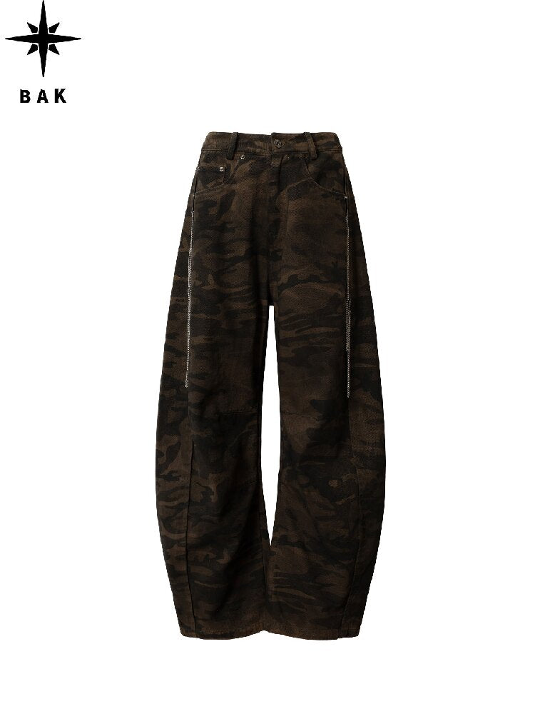 Vintage Distressed Camo Pants【s0000018556】