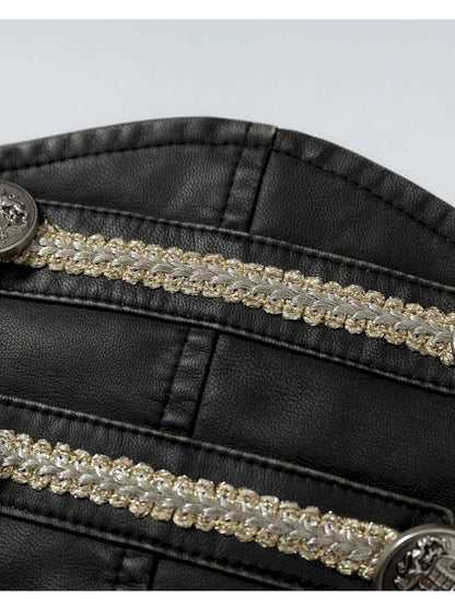 Double-breasted belted waist belt【s0000014464】