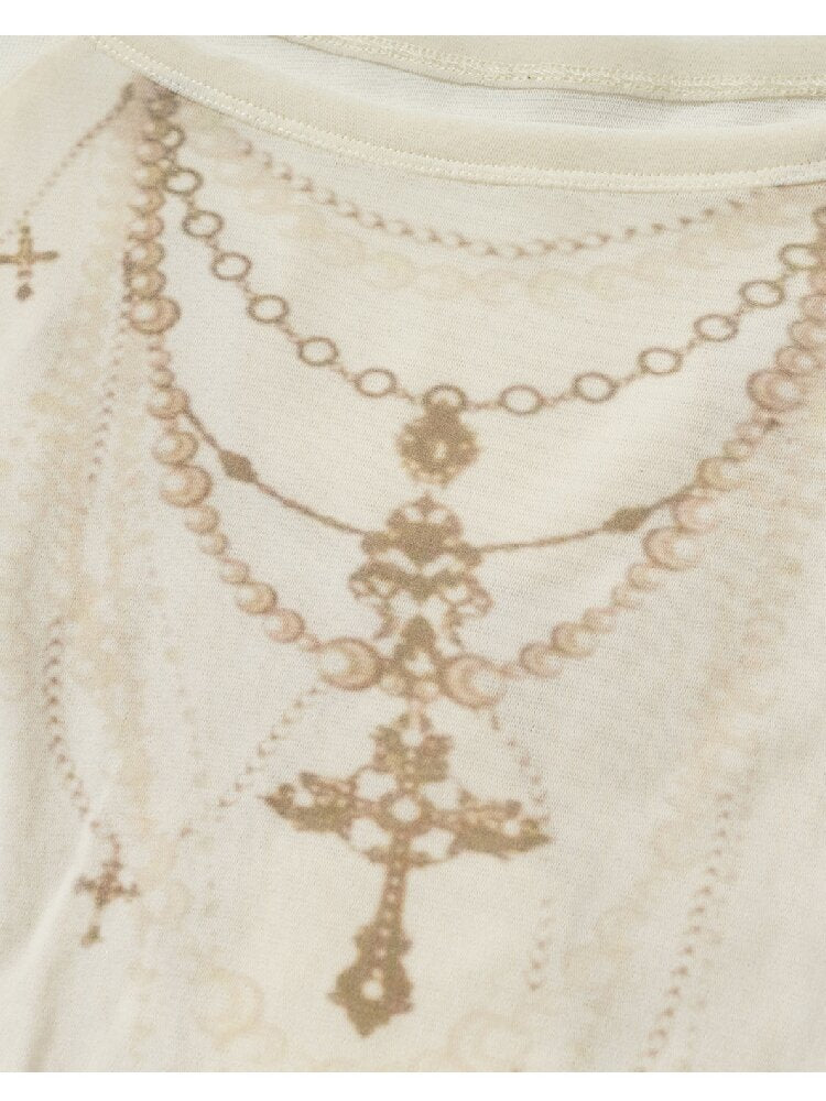 Baroque Wings Embroidered Slim Shirt【s0000015939】