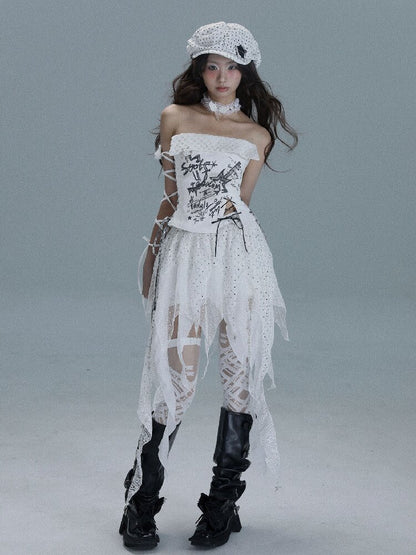 Irregular Splicing Broken Skirt【s0000016716】