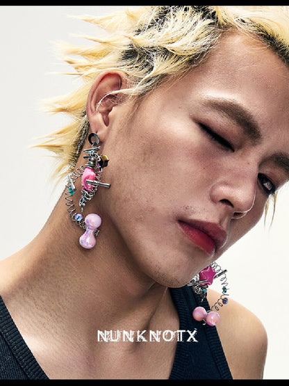 Time Machine Handmade Punk Earrings【s0000018907】