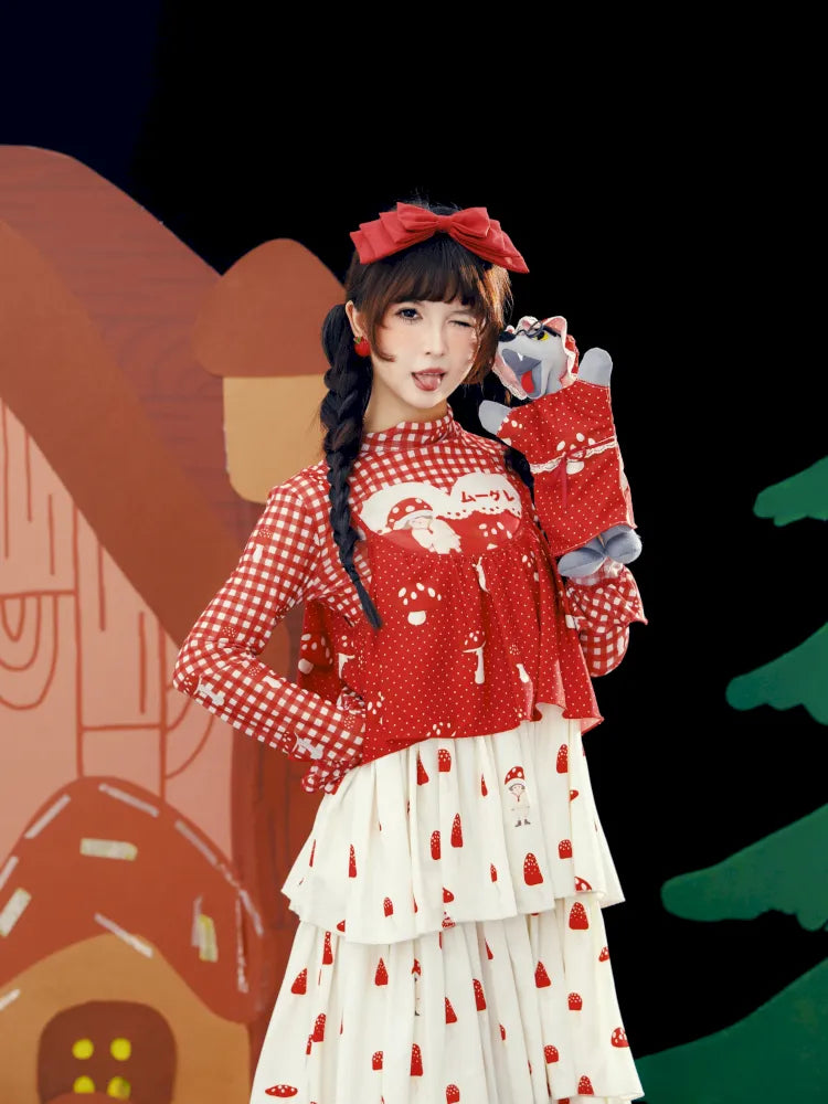 Red Mesh Sun Protection Base【s0000013936】