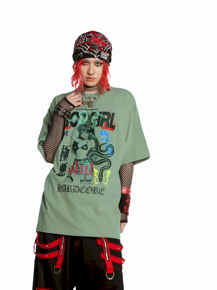 Street tide loose versatile multicolor T-shirt【s0000013601】