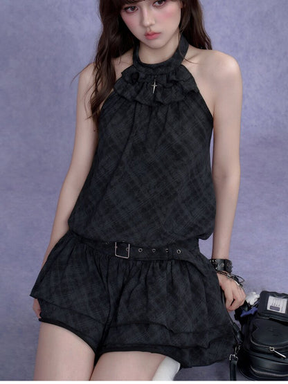 Old Fashioned Sweetheart Halter Dress【s0000017286】