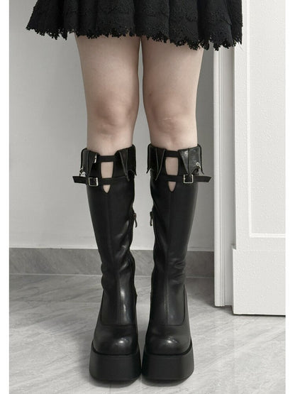 Gothic Punk Bat Skinny Boots【s0000016372】