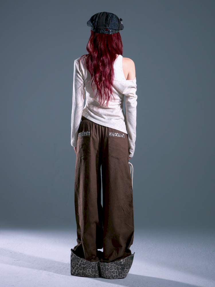 Flap Loose Casual Wide Leg Pants【s0000013691】