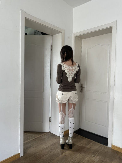 Mid-Century Embroidery Base Top【s0000017966】