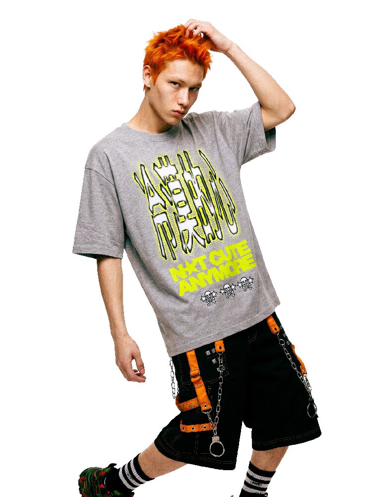 Cold Heart Slogan Loose T Shirt【s0000017113】