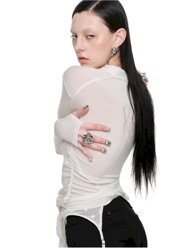 Hook and Loop Tie POLO Shirt【s0000011599】